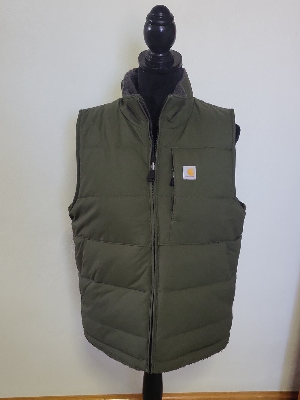 Carhartt Women's Montana Puffer Insulated Reversible Vest Size Medium Basil
